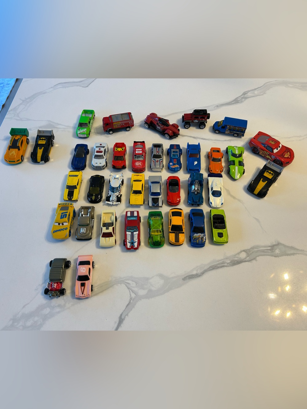 35 Hot Wheels Assorted Toy Cars- Mixed Colors